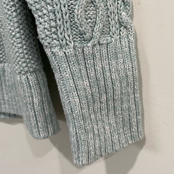 Gap Cotton Knit Sweater Heather Mint Green size M - Picture 6 of 8